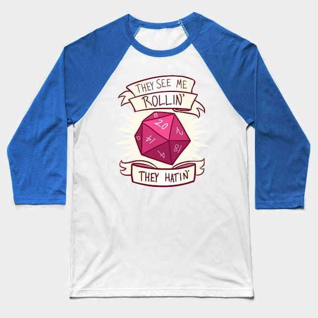 They See Me Rollin' Baseball T-Shirt by mcbenik